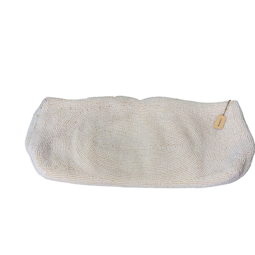 Bags by Josef Beige Beaded Evening Bag Purse tote - Japan